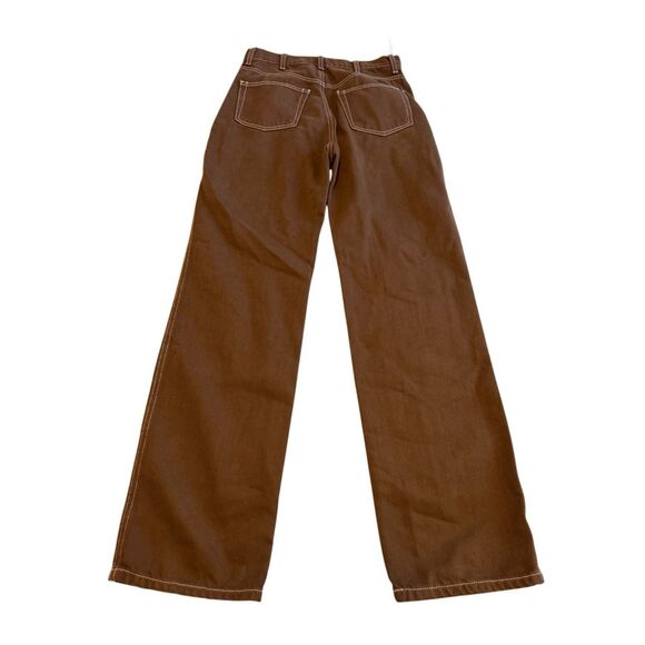 Reformation size 25 cowboy high rise straight jeans chocolate brown - NWT - Picture 4 of 10